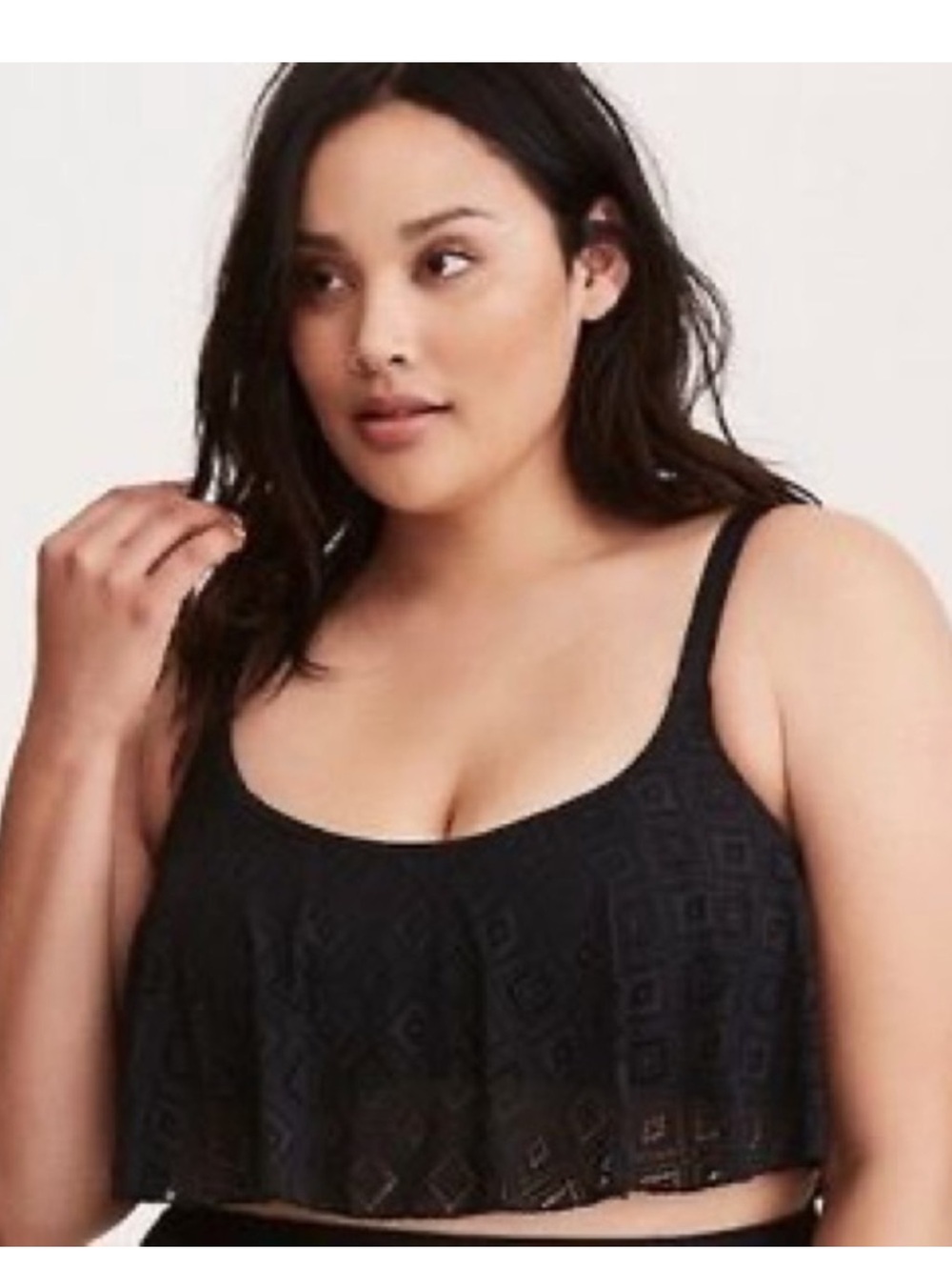 Black Lace Swim  Top - TORRID